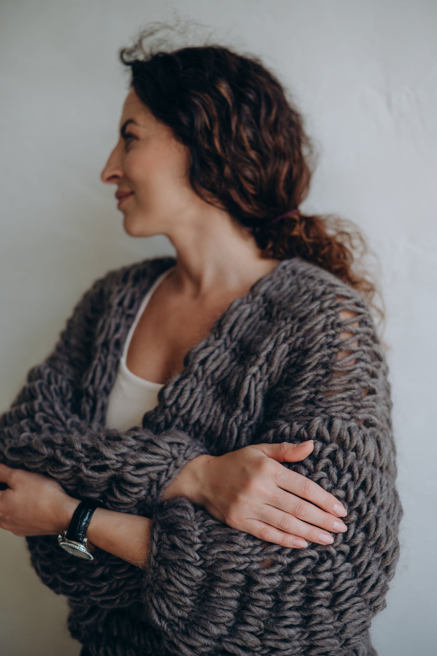 Alpaca Cardigan Tryffel 3