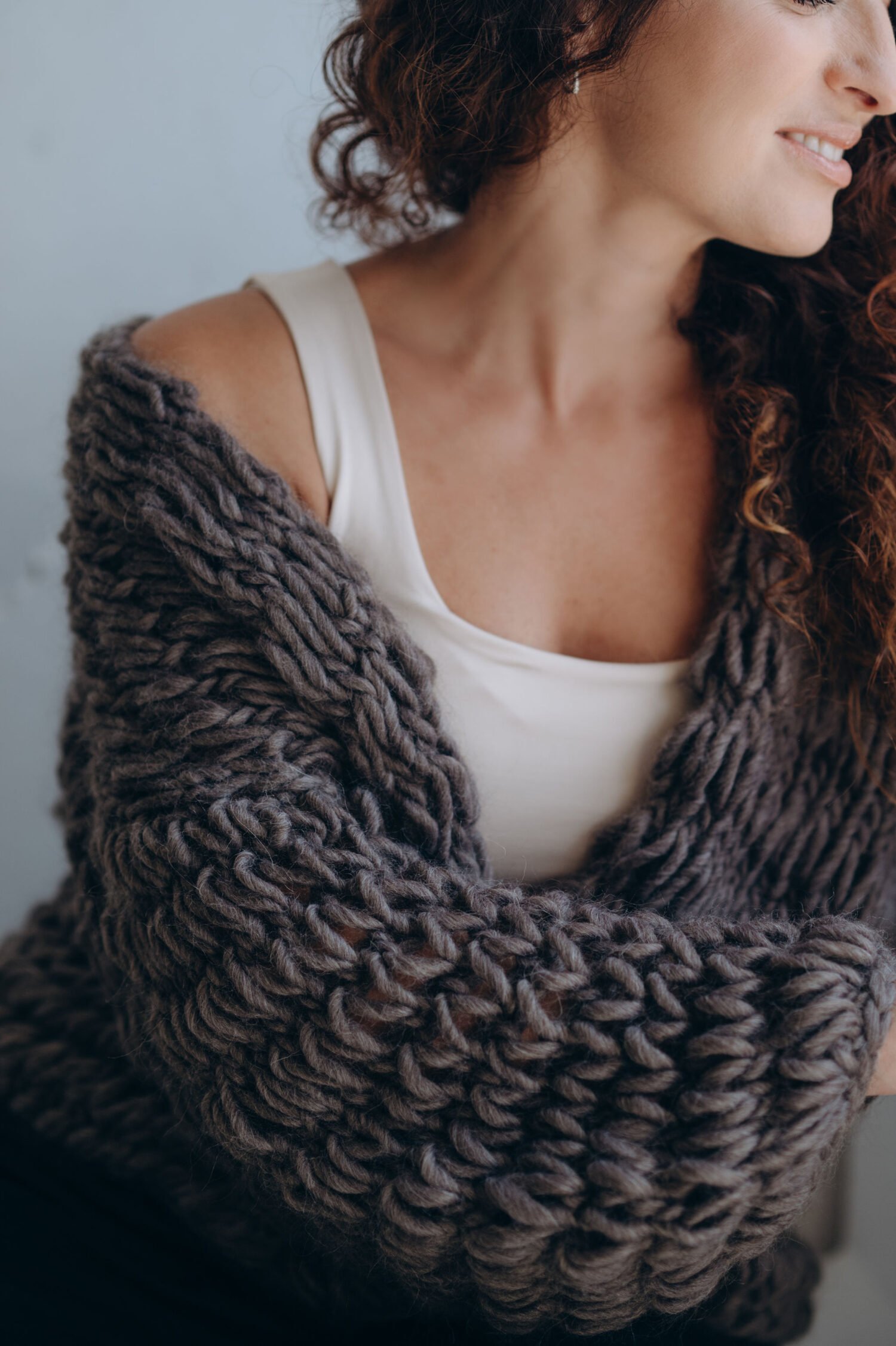 Alpaca Cardigan Tryffel 1