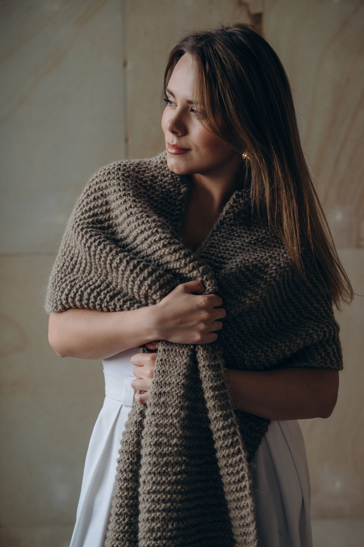 Hand Knitted Ethnica Scarf 2