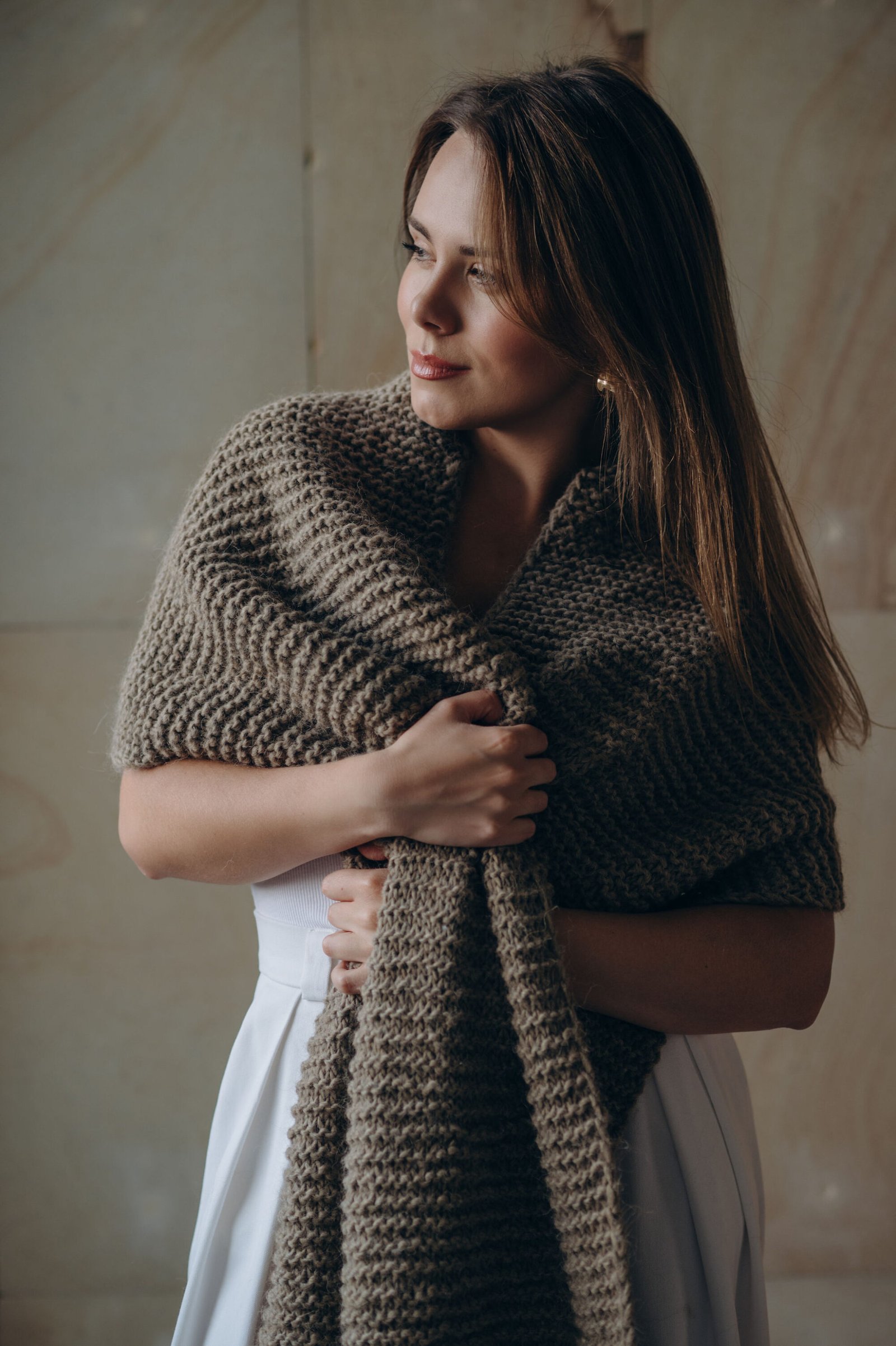 Hand Knitted Ethnica Scarf 2