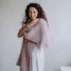 Hand-Knitted Long Scarf – “Grape Ice” 5