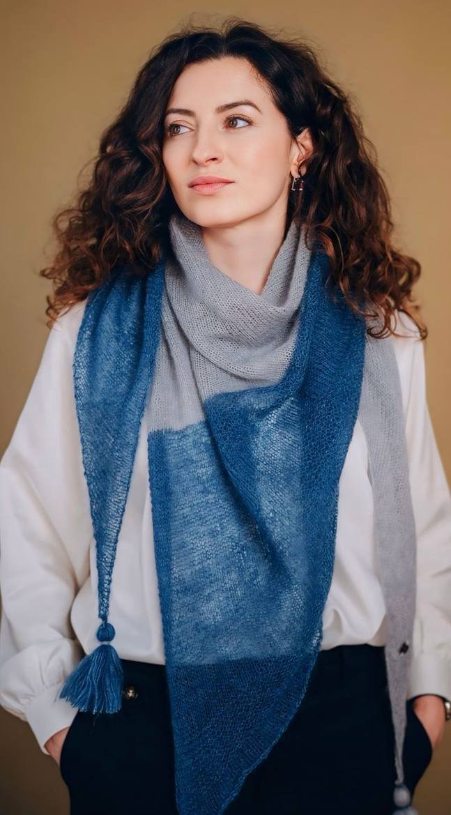 Blue Baktus Scarf